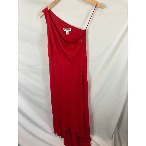Kate Young for Target One Shoulder Red Dress Size 4 - Picture 3 of 8
